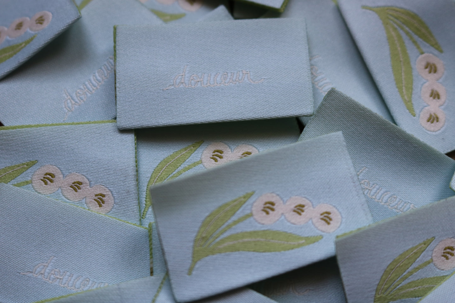 Étiquettes collab' Apolline Muet X Domum