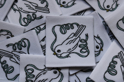 Étiquettes collab' Louise Humbert X Domum