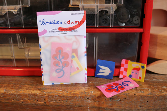 Étiquettes collab' Limistic X Domum